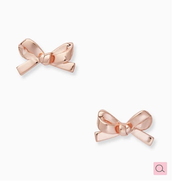 Kate Spade | NWT Rose Gold Skinny Mini Bow Studs - Picture 2 of 5
